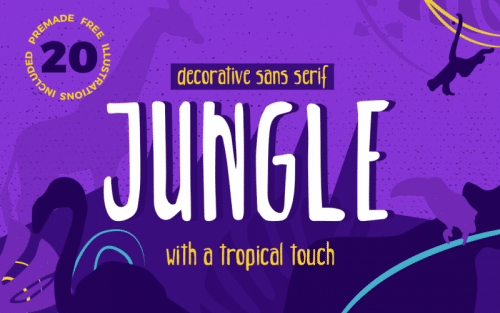 Jungle Handmade Font