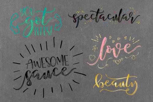 Just Write Hand Lettered Font