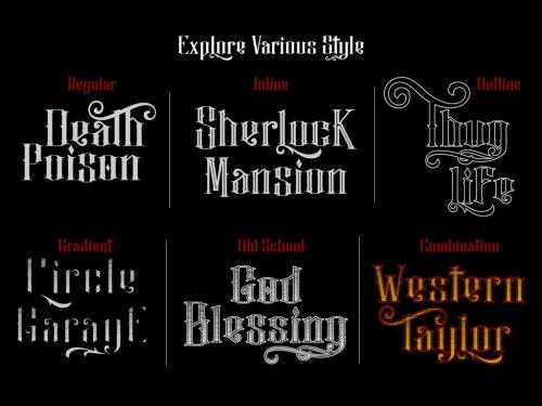 Justify Layered Font