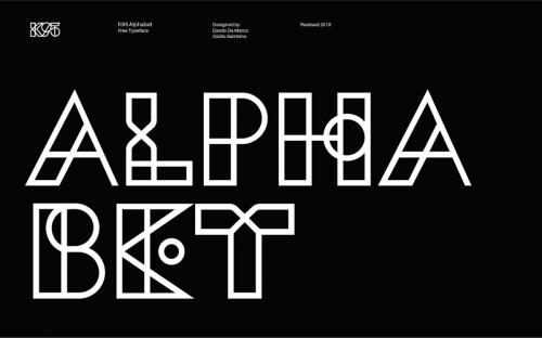 K Alphabet Typeface Font