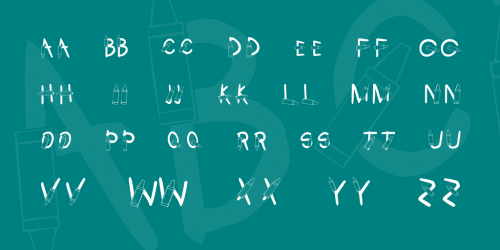 KR Crayons Font