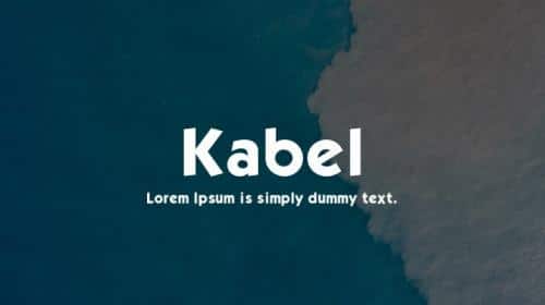 Kabel Font Free