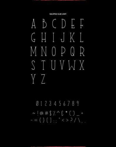 Kalopsia Slab Font