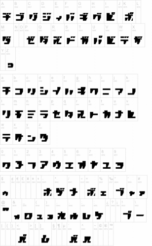 Katakana Font