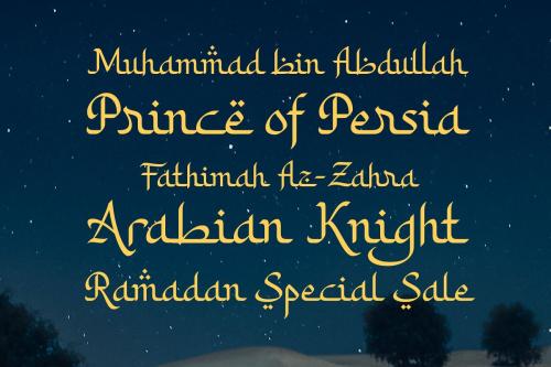 Khodijah Arabic Style Display Font