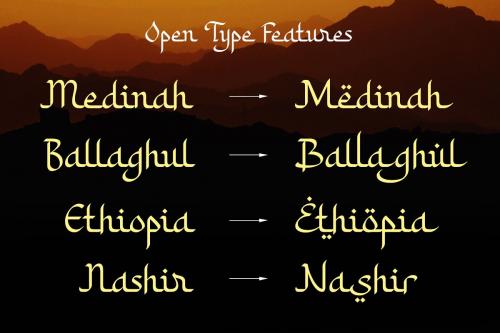 Khodijah Arabic Style Display Font