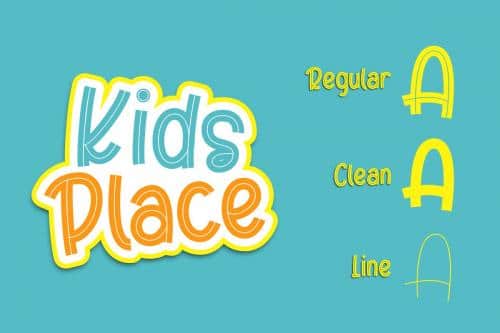 Kids Place Display Font