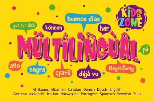Kids Zone Layered Font