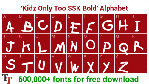 Kidz Only Too Ed Edd N Eddy Font