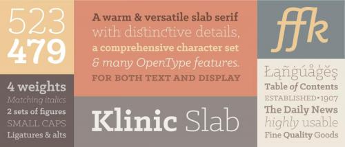 Klinic Slab Font