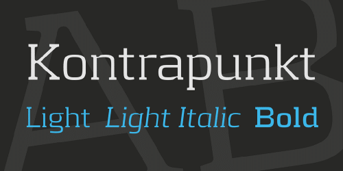 Kontrapunkt Font