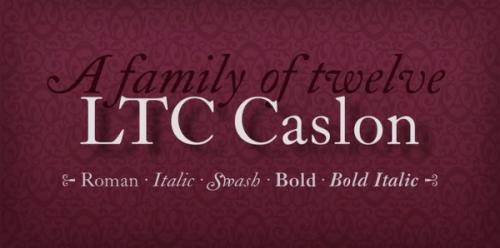 LTC Caslon Font Calson Font