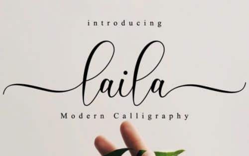 Laila Script Font