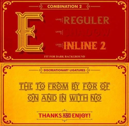 Lakester Inline Layer Font