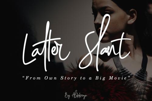 Latter Slant Handwritten Font
