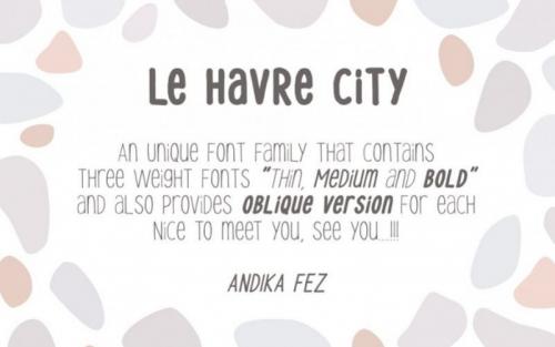 Le Havre City Script Font