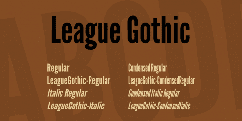 League Gothic Font