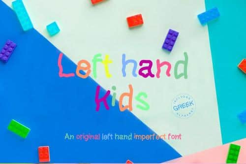 Left Hand Kids Font