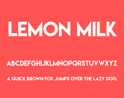 Lemon Milk Font Family