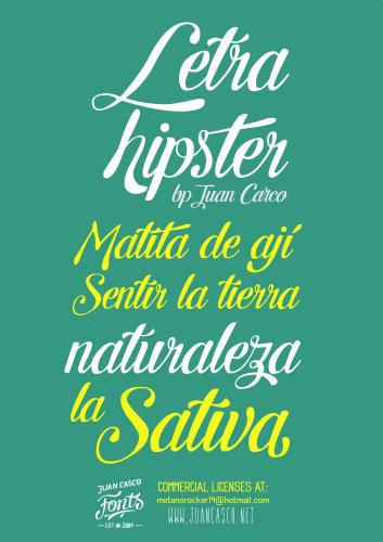 Letra Hipster Font