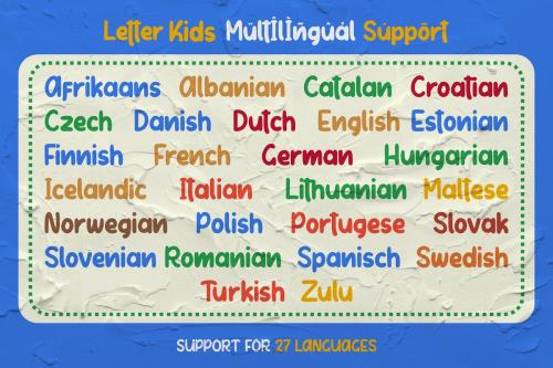Letter Kids Typeface
