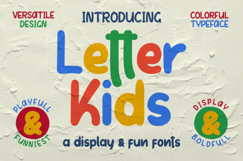 Letter Kids Typeface