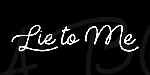Lie To Me Font