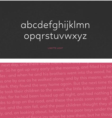 Linotte bold Font
