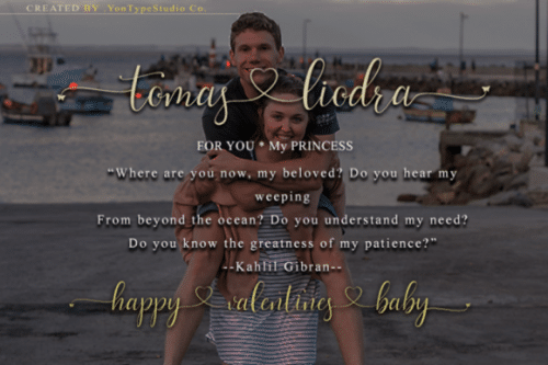 Live Love Script Font