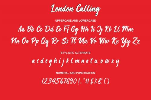 London Calling Script Font