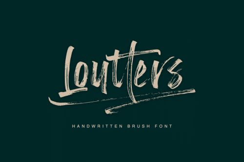 Loutters Handwritten Brush Font