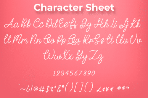 Love String Handwritten Font