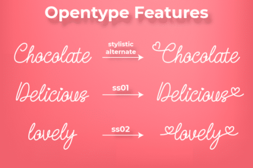 Love String Handwritten Font