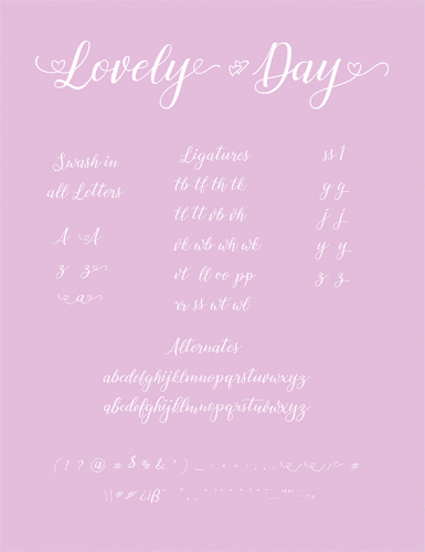 Lovely Day Script Font