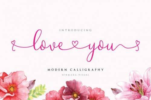 Loveyou – Romantic Font