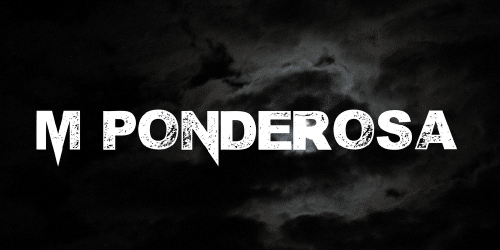 M Ponderosa Font
