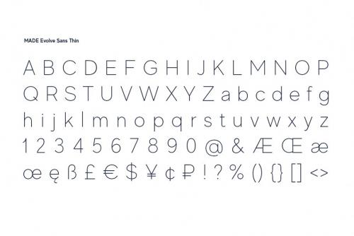 MADE Evolve Sans Font Family