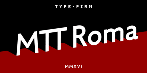 MTT Roma Font Family