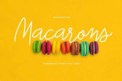 Macarons Script Font