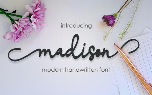 Madison Script Font
