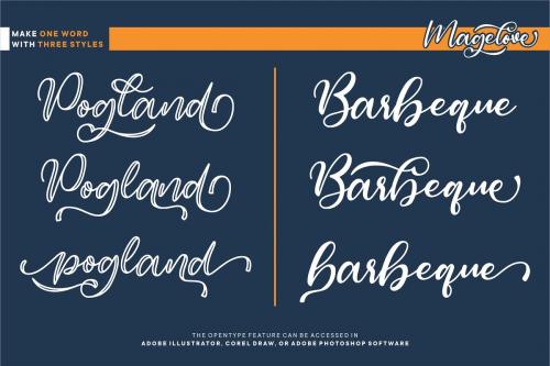 Magelove Handlettering Font