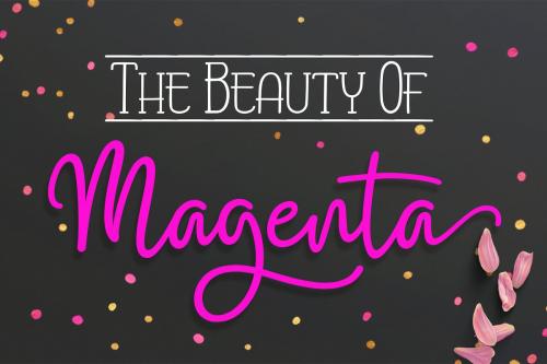 Magenta Script Font
