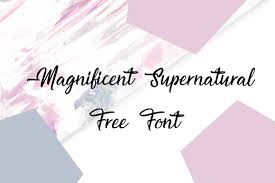 Magnificent Supernatural Font