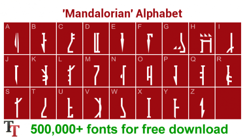 Mandalorian Font
