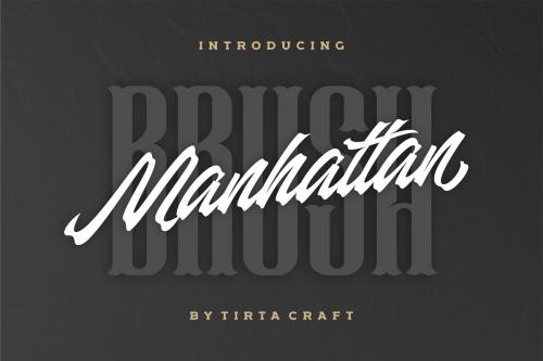 Manhattan Brush Ink Script Font