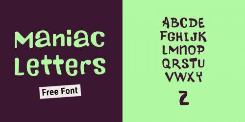 Maniac Letters Cartoon Font