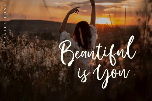 Manilla Script Font