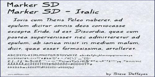 Marker SD Font Family