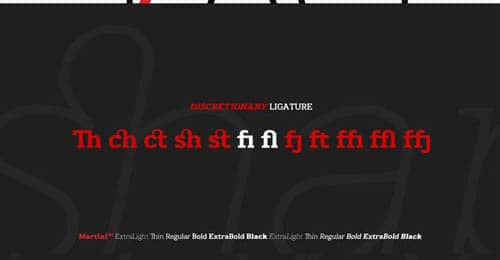 Martini Font
