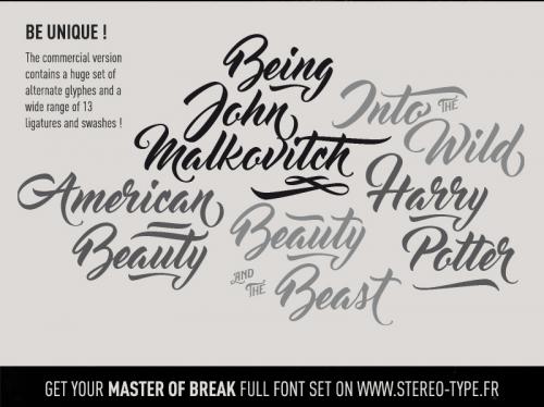 Master of Break Font